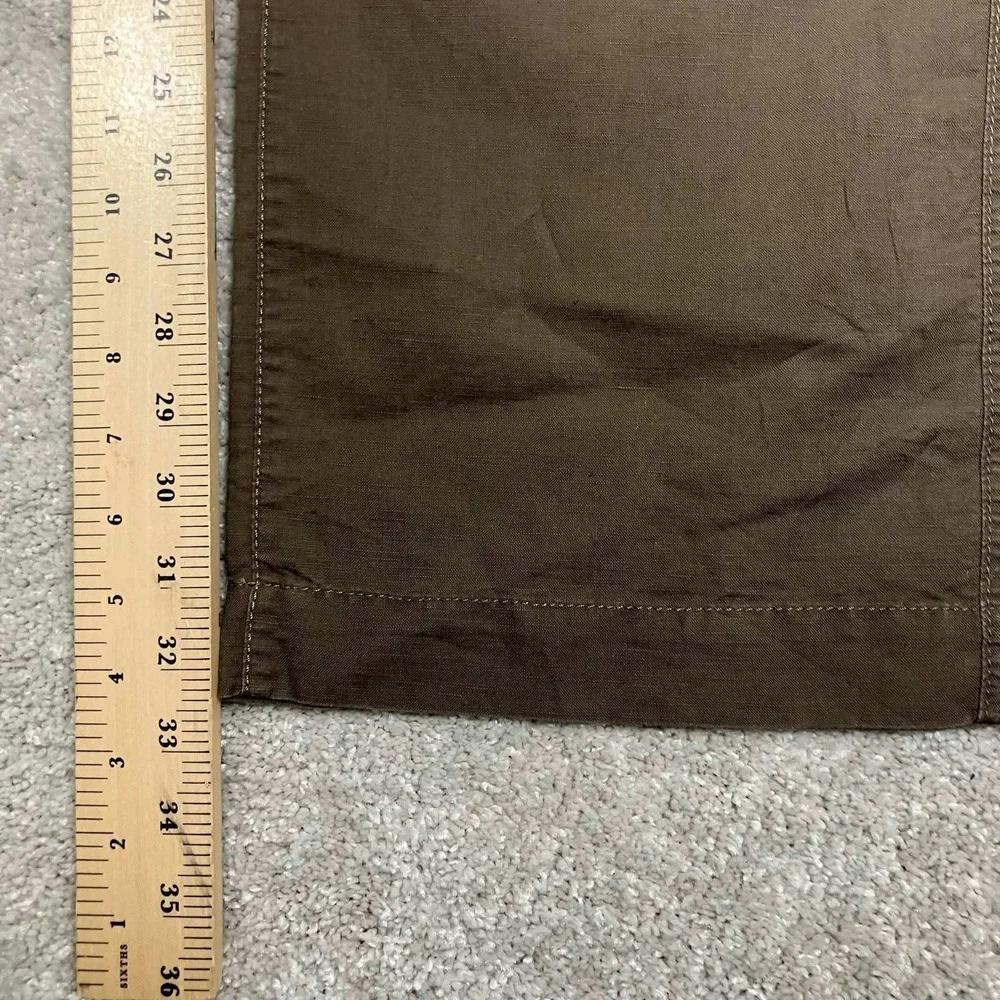 Banana Republic Pants Mens 34/34 Brown Linen Cotton Blend Utility Cargo Pocket